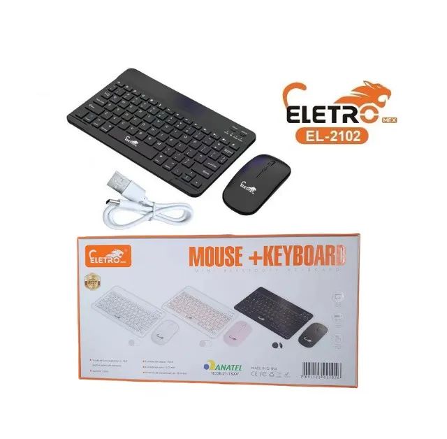 Kit Teclado + Mouse Slim Sem Fio  Bluetooth