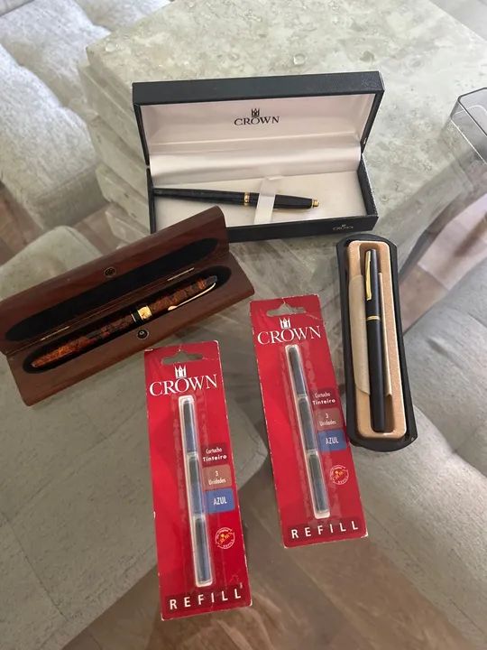 Canetas tinteiro Crown novas