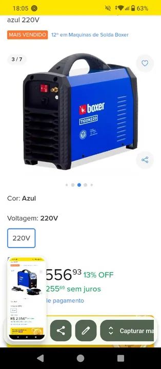 Máquina de solda inverter  - Foto 5