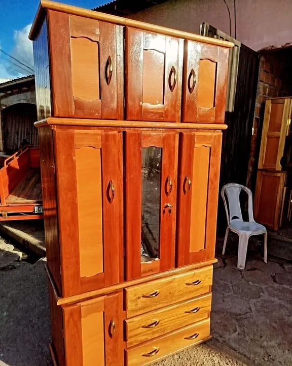Guarda roupa Madeira Maciça - NOVO - Foto 5