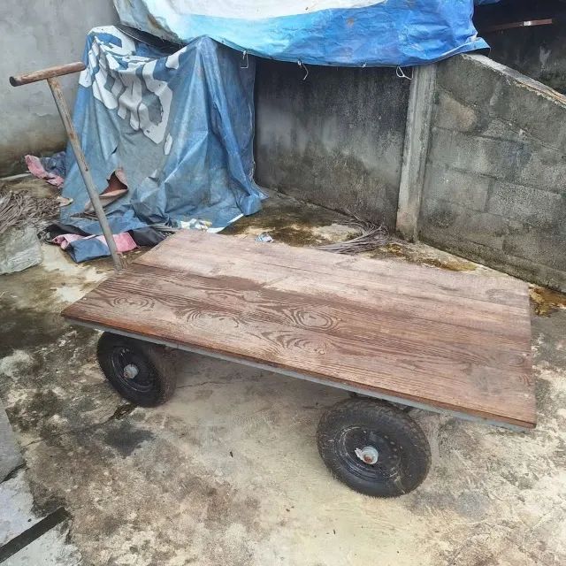 Carrinho de carga profissional 4 rodas - Foto 5
