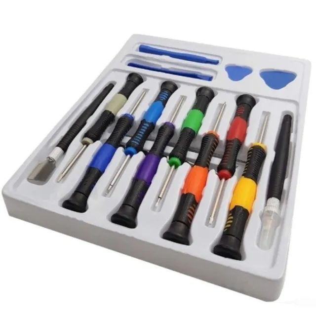 Kit Jogo Chave Fenda Phillips Estojo Precisão Celular Tablet - Foto 3