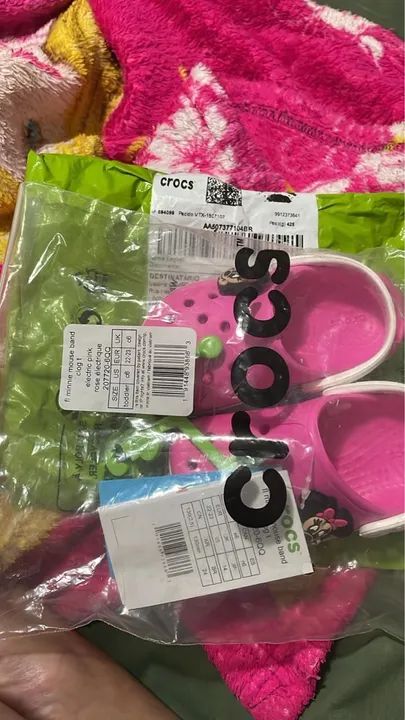 Sandália Crocs Minnie Mouse Infantil Rosa - Foto 3