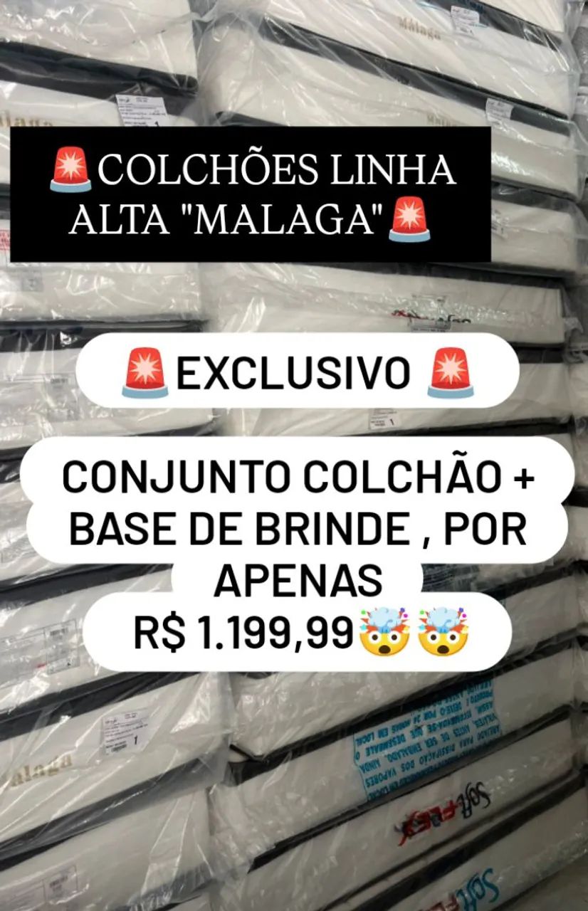 Colchões Málaga - Preço Exclusivo 