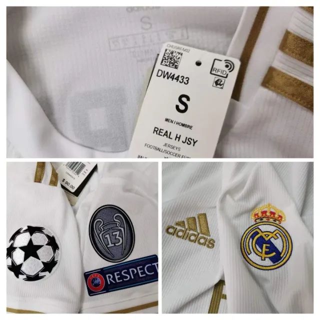 Camisa Real Madrid Espanha 2019/2020 Ronaldo CR7 Modric Original - Foto 3