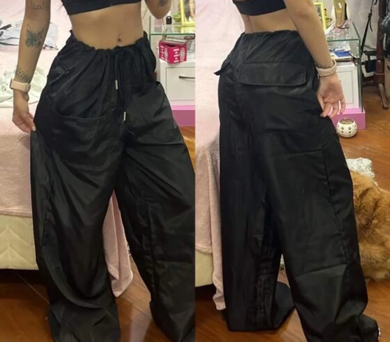calça larga estilo baggy