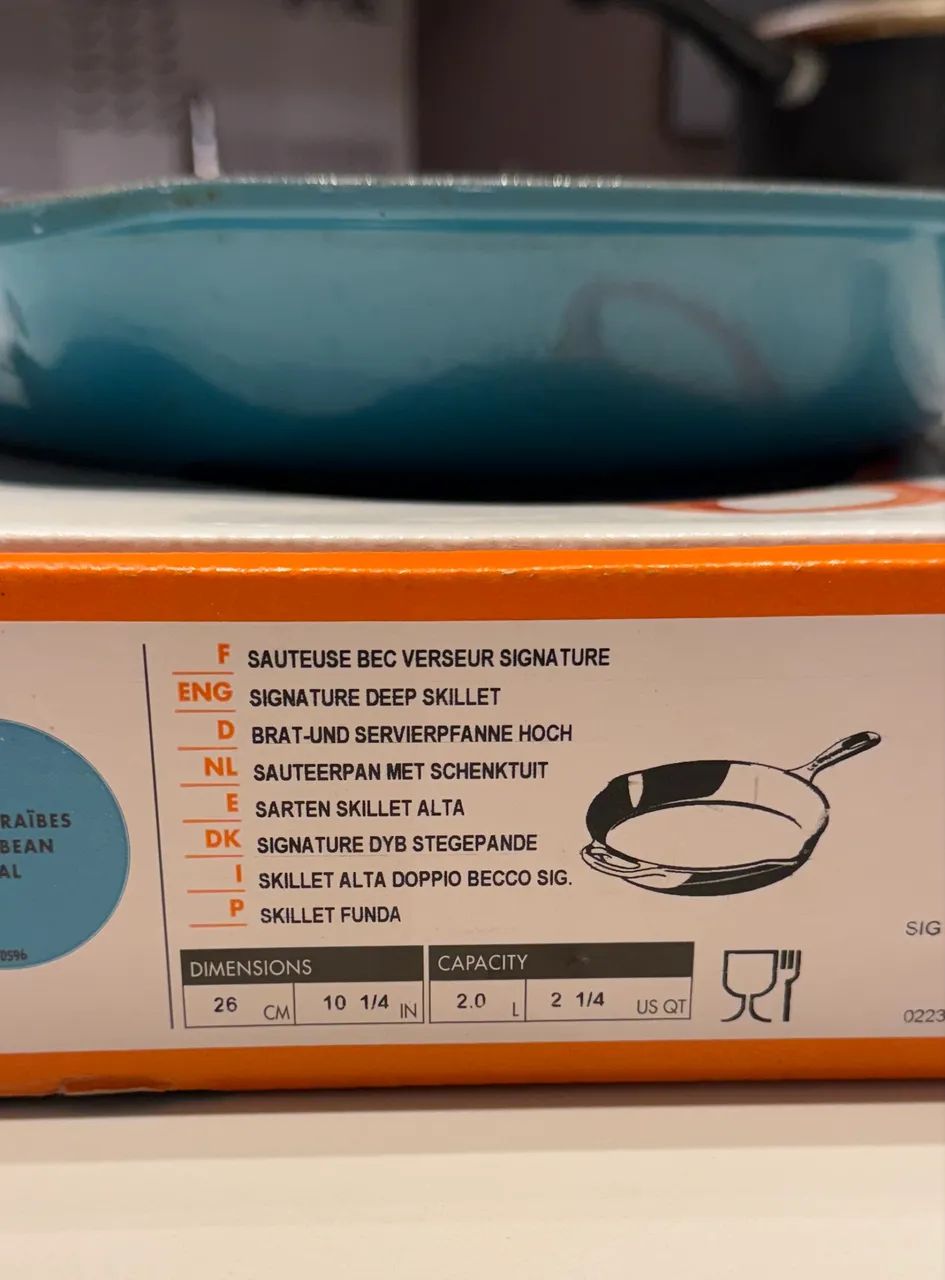 Frigideira Le Creuset Skillet Redonda 26cm Signature - Caribe - Foto 5