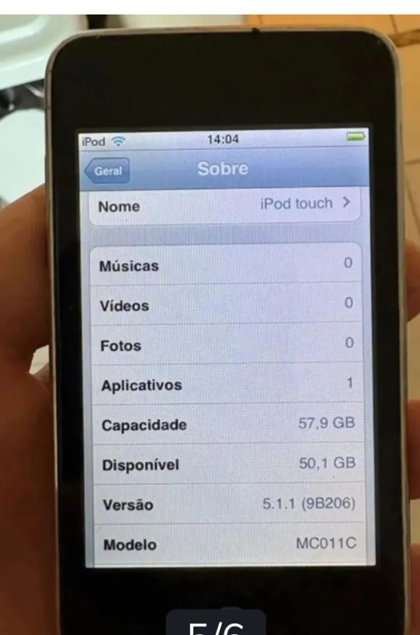 iPod touch 64Gb MC011C para retirada de peças, no estado - Foto 6