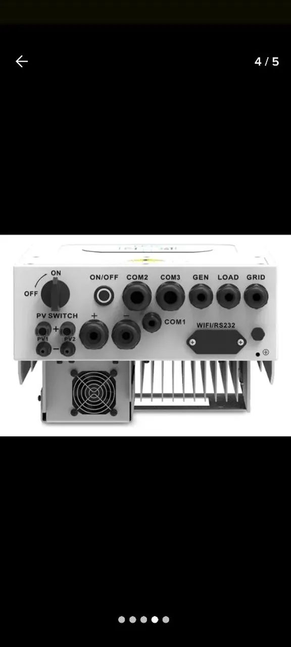 INVERSOR HÍBRIDO DEYE 5K US (127/220V) ON/OFF GRID [SG01LP1-US] - Foto 5