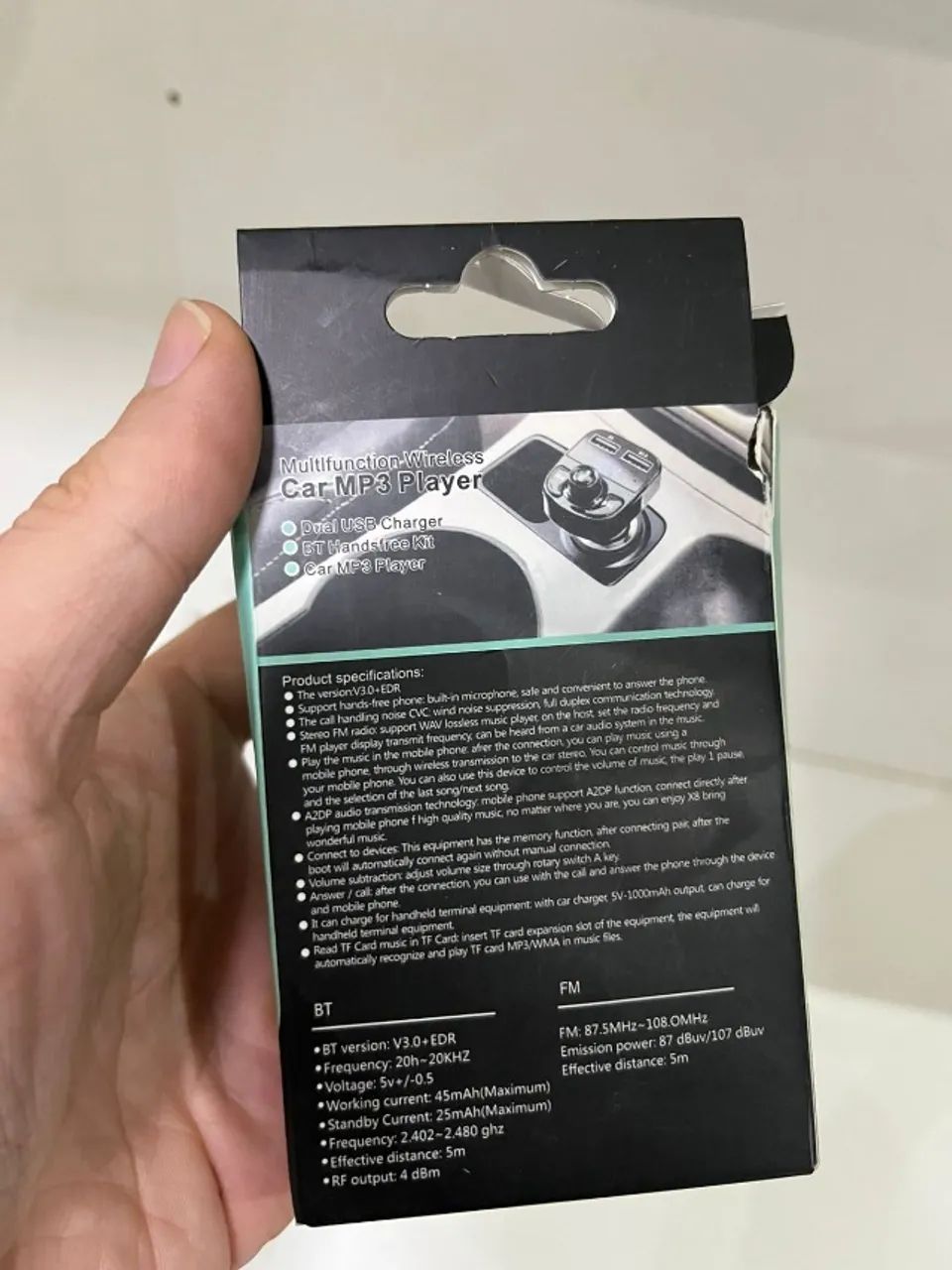 Transmissor Carregador Carro X8 Bluetooth Veicular Fm Mp3 Rádio Viva-voz Loja Coimbra  - Foto 2