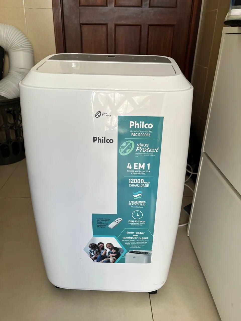 Ar Condicionado Portátil Philco PAC12000FS Virus Protect