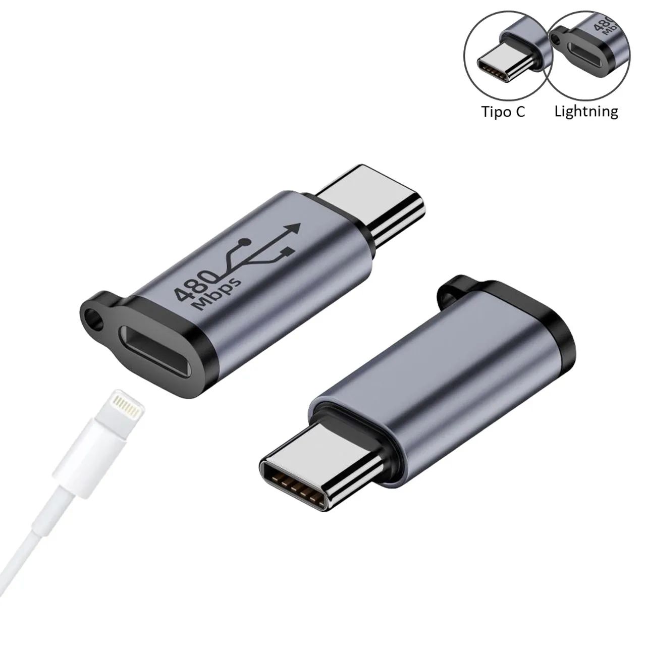 Adaptador de iPhone para Tipo C para Carregamento Rápido em São Luís ma - Foto 2