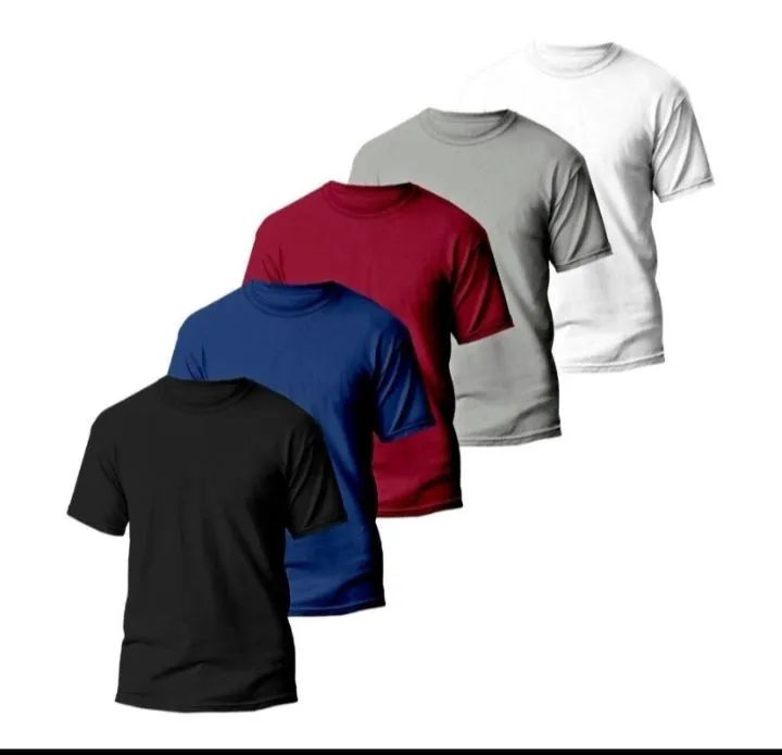 Kit com 5 camisas  academia lazer e para o dia a dia 