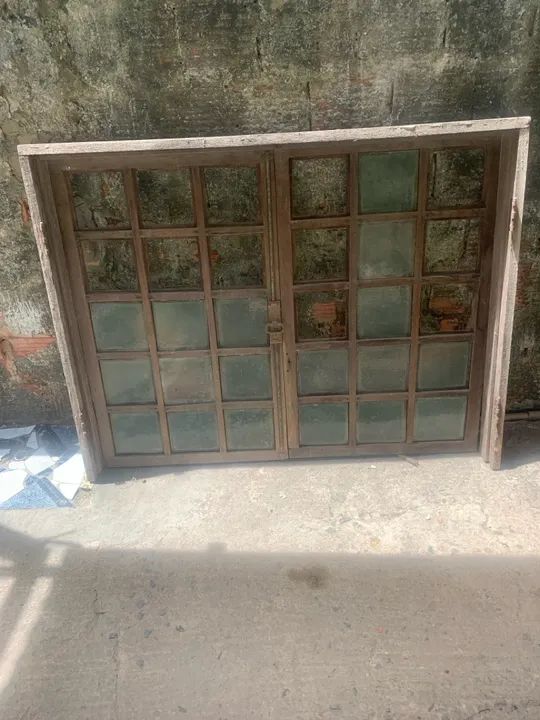 Janela duas bandas madeira massaranduba  - Foto 2