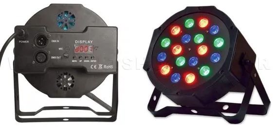 Refletor Strobo Canhão De 18 Leds LK-183 Rgb - Luatek Loja Coimbra Computadores Entregamos - Foto 5