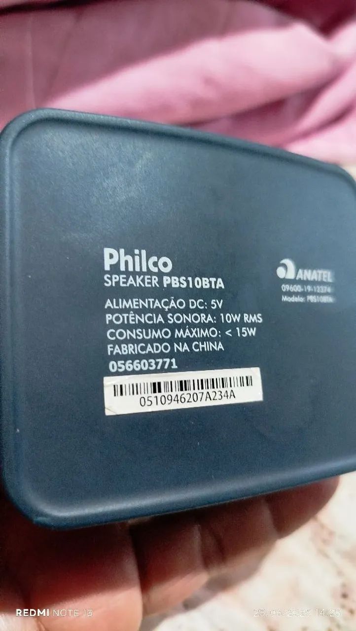 Caixa de Som Philco GO Bluetooth. - Foto 2