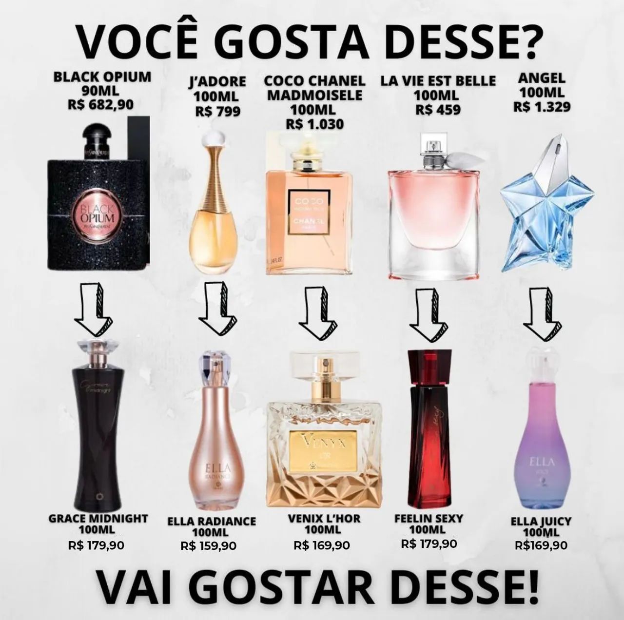 Perfumes  100ml - Vários Modelos - Original