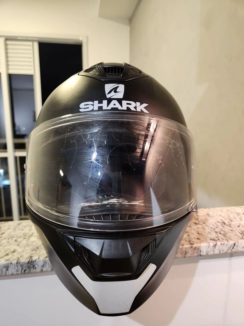 Capacete Shark D-Skwal 2 Fosco Tamanho 58 - Usado - Foto 4