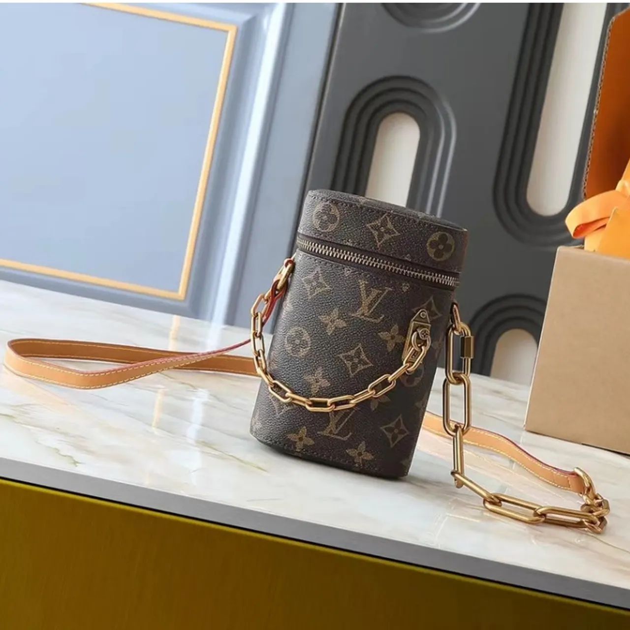 Bolsa Louis Vuitton Phone Box - Monogram Legacy Brown
