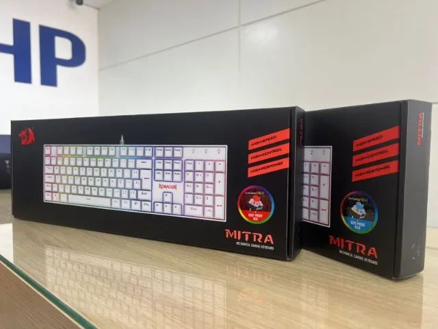 Teclado Gamer Redragon Mitra Branco || RGB || Switch Blue e Red || Parcelamento sem Juros