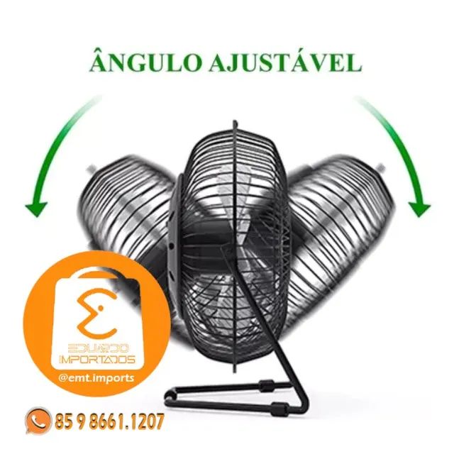 Mini Ventilador de Mesa Portátil cabo Usb Luatek LS-904 - Foto 2