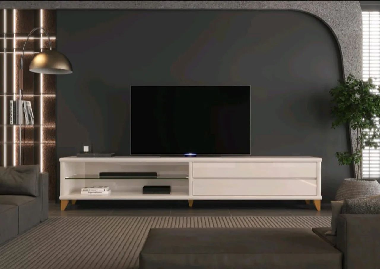 Rack com detalhes em vidro - Foto 2