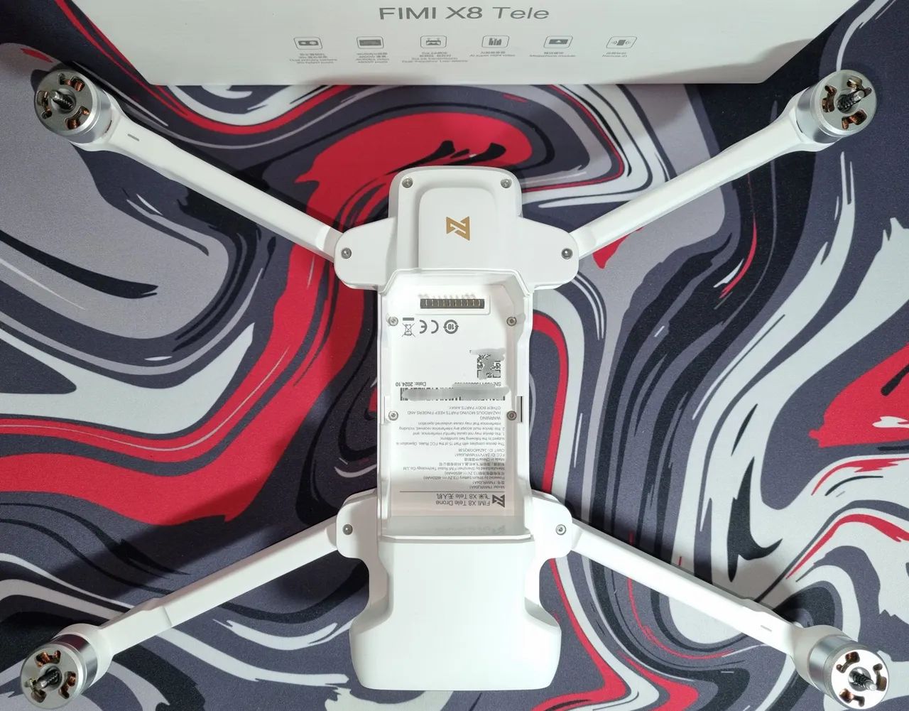 Drone Fuselagem Fimi X8 TELE 2024 Dual Câmera cor branco + Protetor de Gimbol (4k60frames) - Foto 2