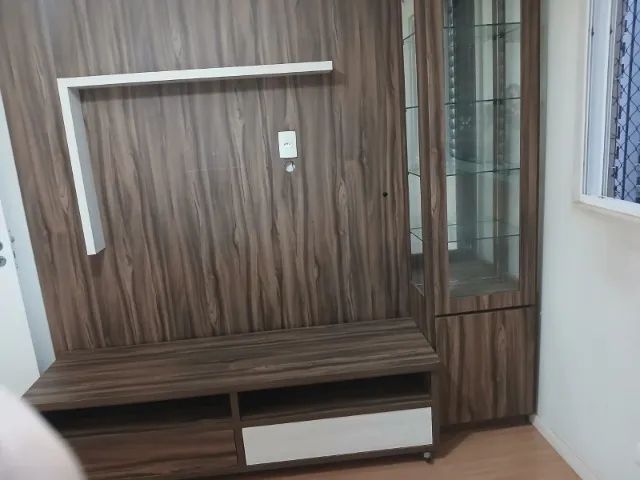 RACK  E CRISTALEIRA COM PAINEL PARA TV - SEMI NOVA - Foto 4