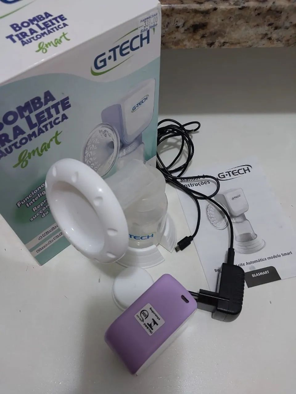 Bomba Tira-Leite Automática G-TECH Smart - Completa, Funcionando e com Manual - Foto 5