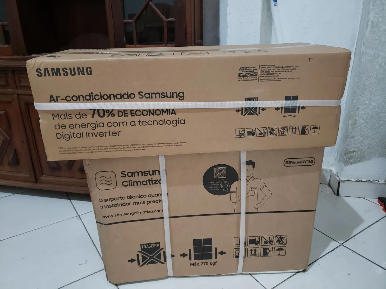 Ar-condicionado Samsung 12mil BTUs com wifi