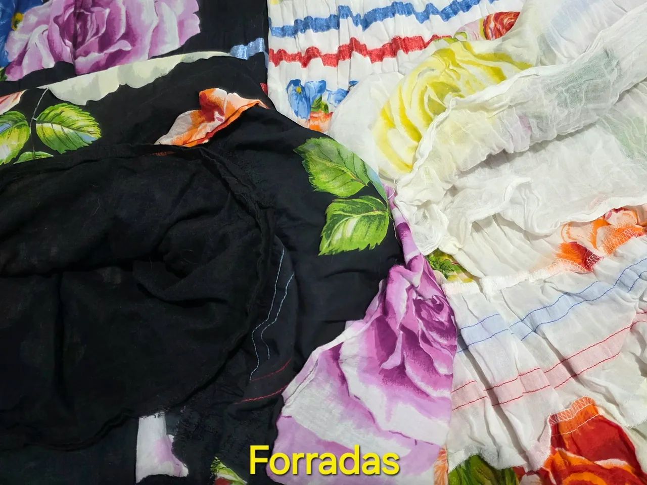 2 Saias Floridas Rodadas Longas - Foto 3
