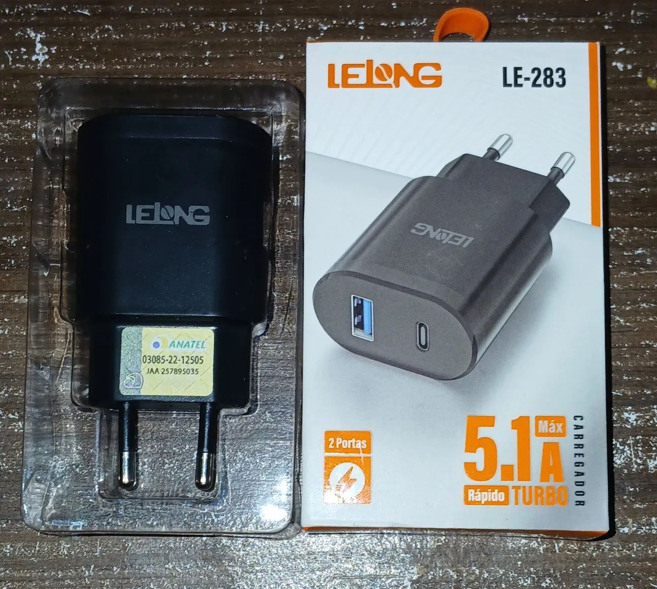 Fonte 2 entrada USB e tipo carregamento rápido 38W - Foto 4
