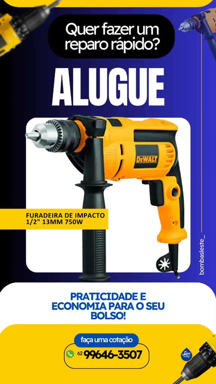 LOCAÇÃO FURADEIRA DE IMPACTO
