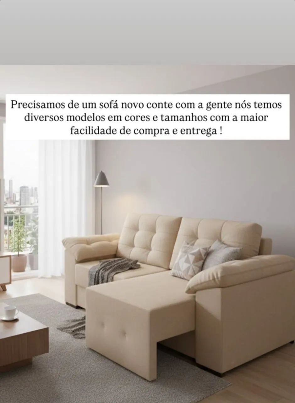Entrega Rápida e Grátis!!Sofá Retrátil com Ótimo Preço!!