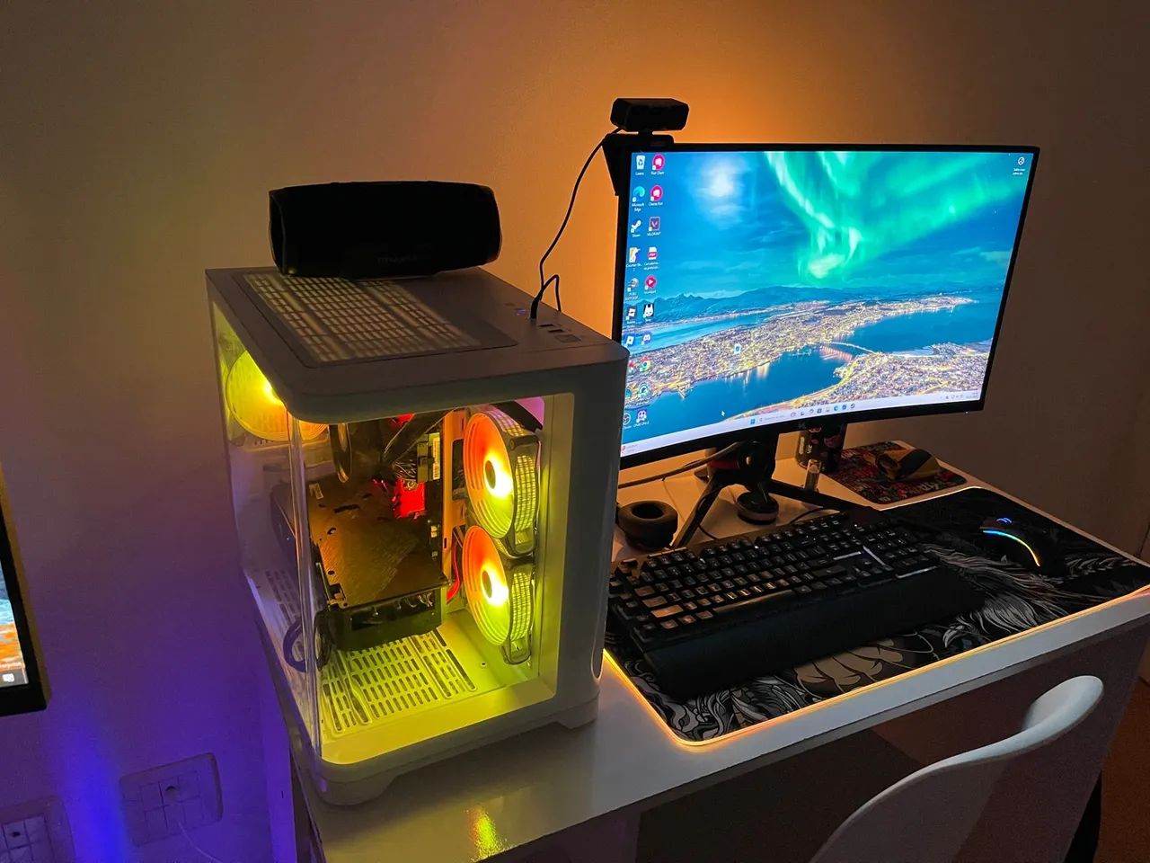 PC Gamer Ryzen 5 + RX 5600 XT + 16GB + Monitor 27 polegadas 180Hz AOC (na garantia) - Foto 2