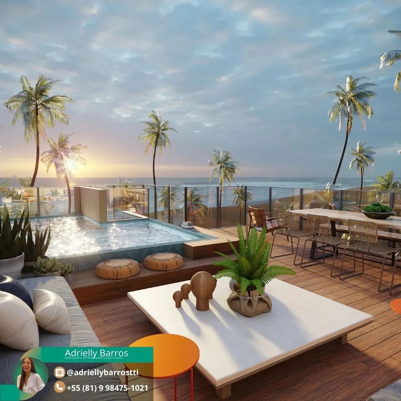 Flat em Porto de Galinhas | Beira-mar na Praia de Muro Alto Últimas unidades | DUE - Foto 4