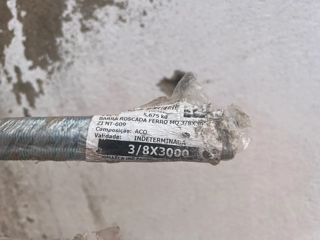 Barra Rosca Ferro MQ 3/8x3000
