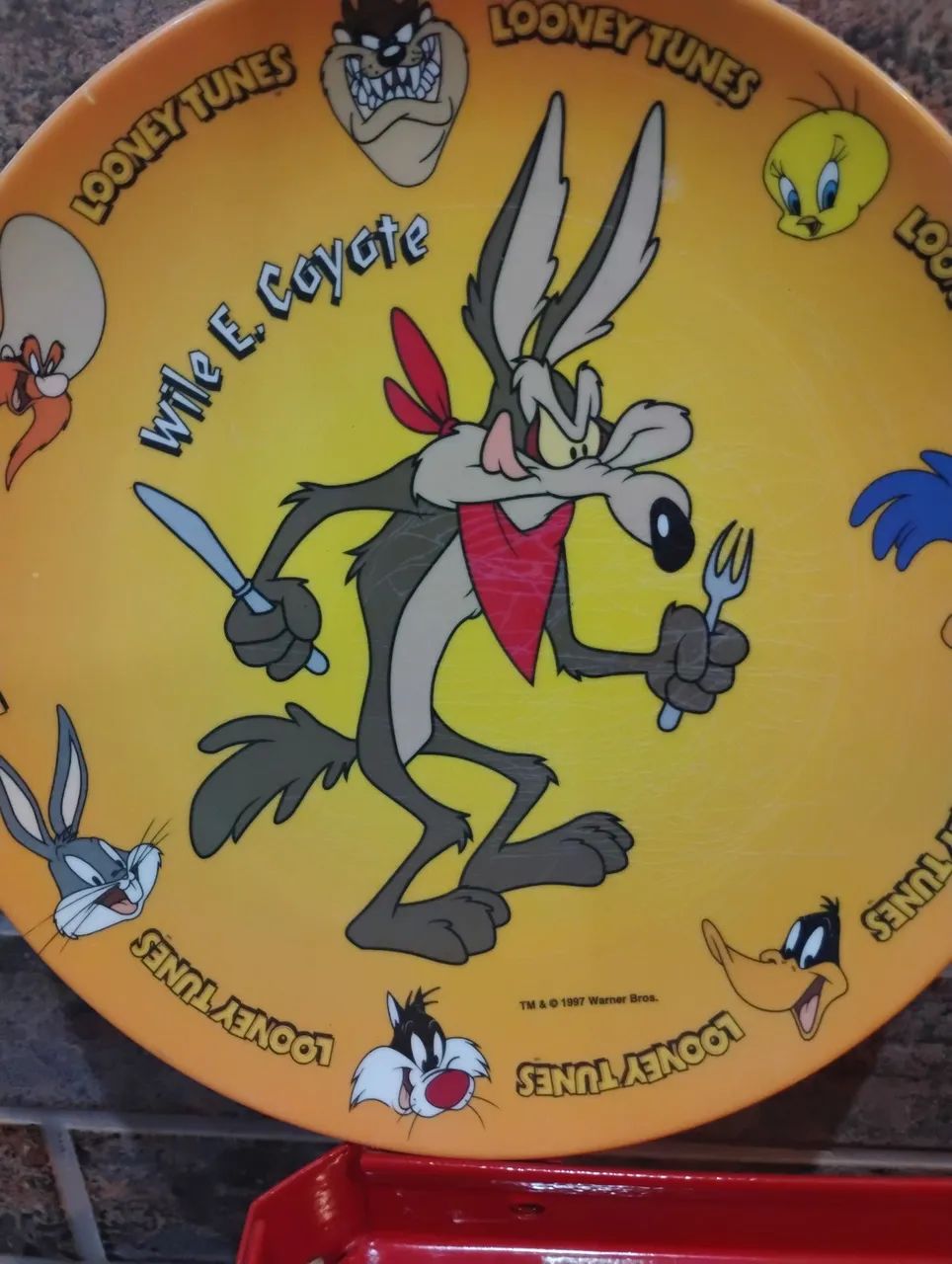 Prato antigo looney tunes importado Warner Bros 