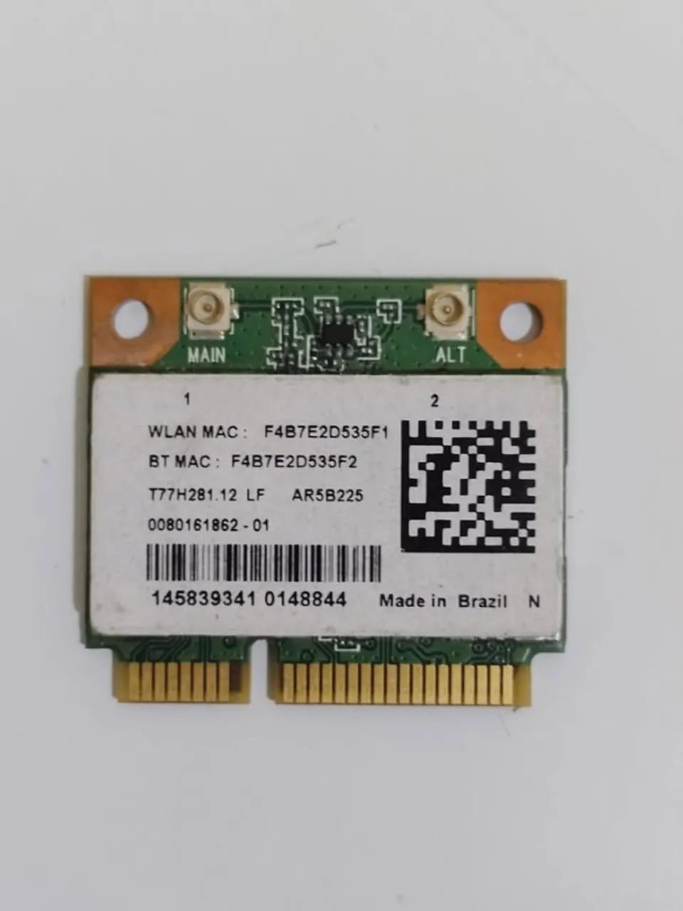 Placa de Rede Sem Fio Mini PCi Wireless AR5B225