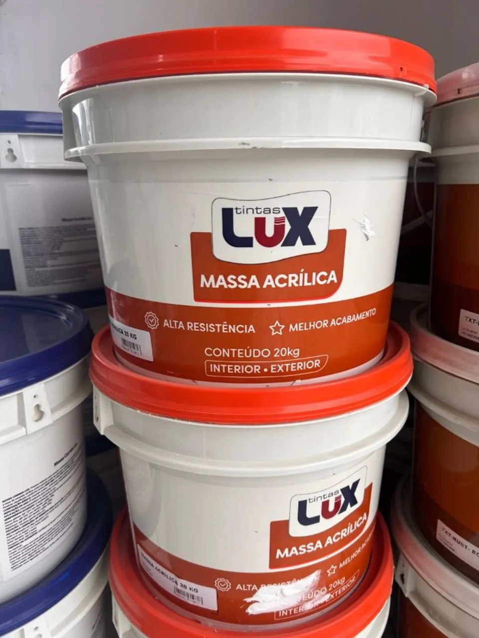 MASSA ACRILICA BALDE 20KG LUX Leia a descrição 