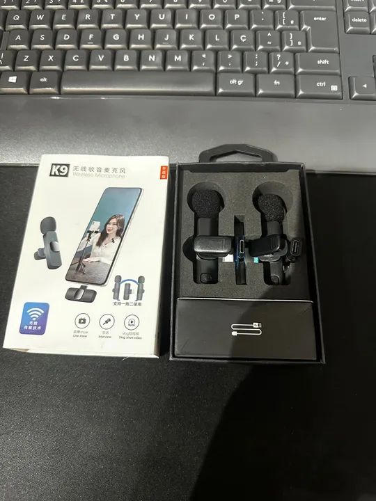 Microfone Sem Fio para Celular - Transmissão Ao Vivo