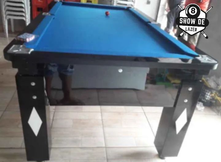 Sinuca Para Comércio Forração Pano Azul  - Foto 3