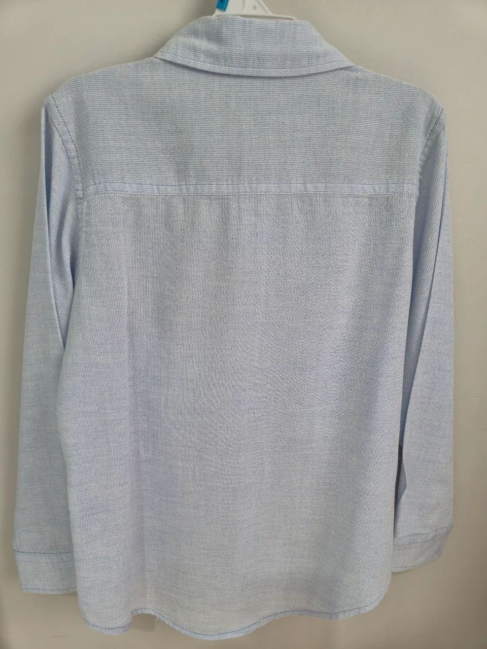 Camisa de linho azul bebê  - Foto 4