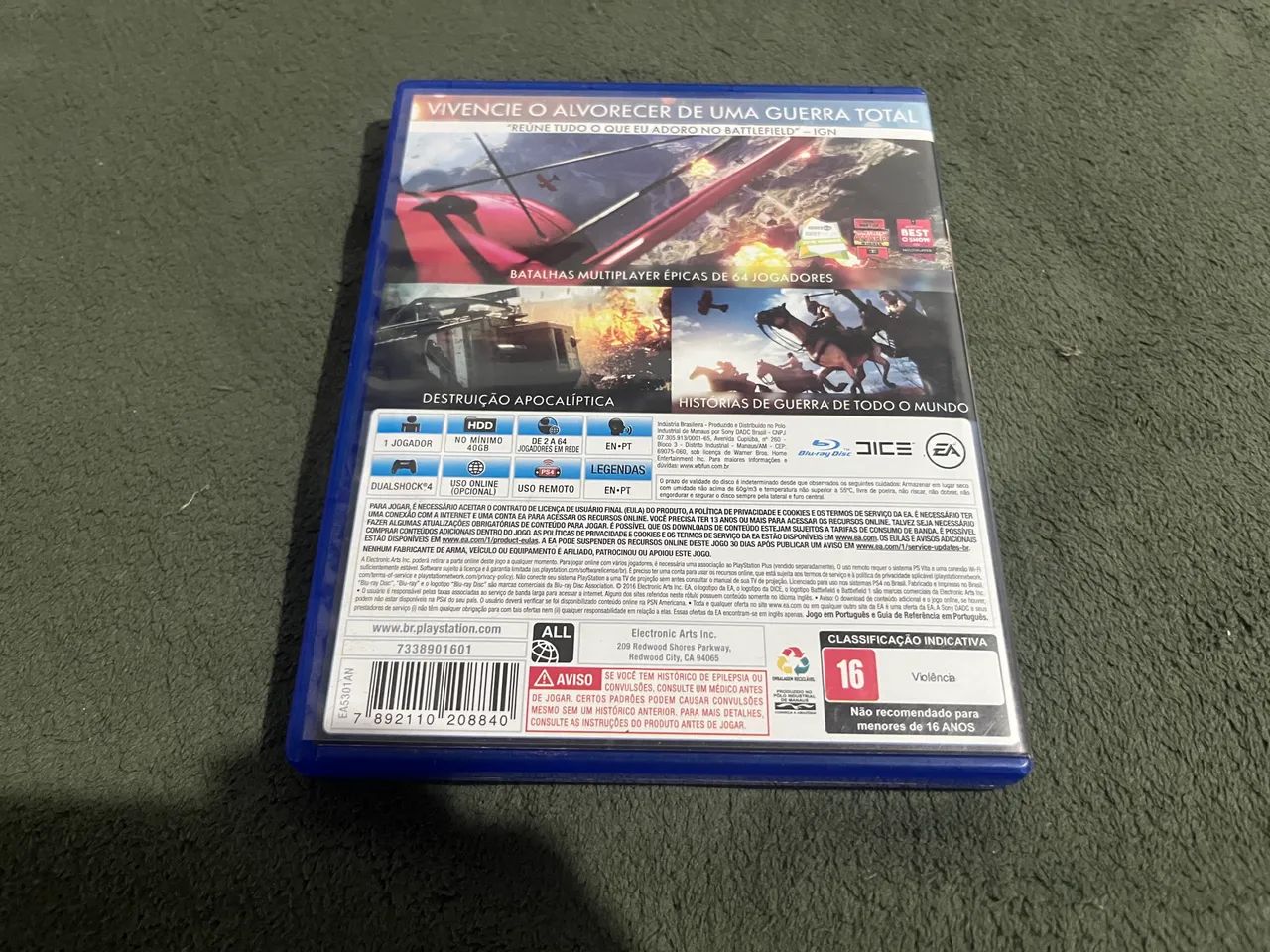 BF1 ps4 版 Battlefield 1 PS4/PS5 - Jogos de Vídeo Game - Renascer, Macapá