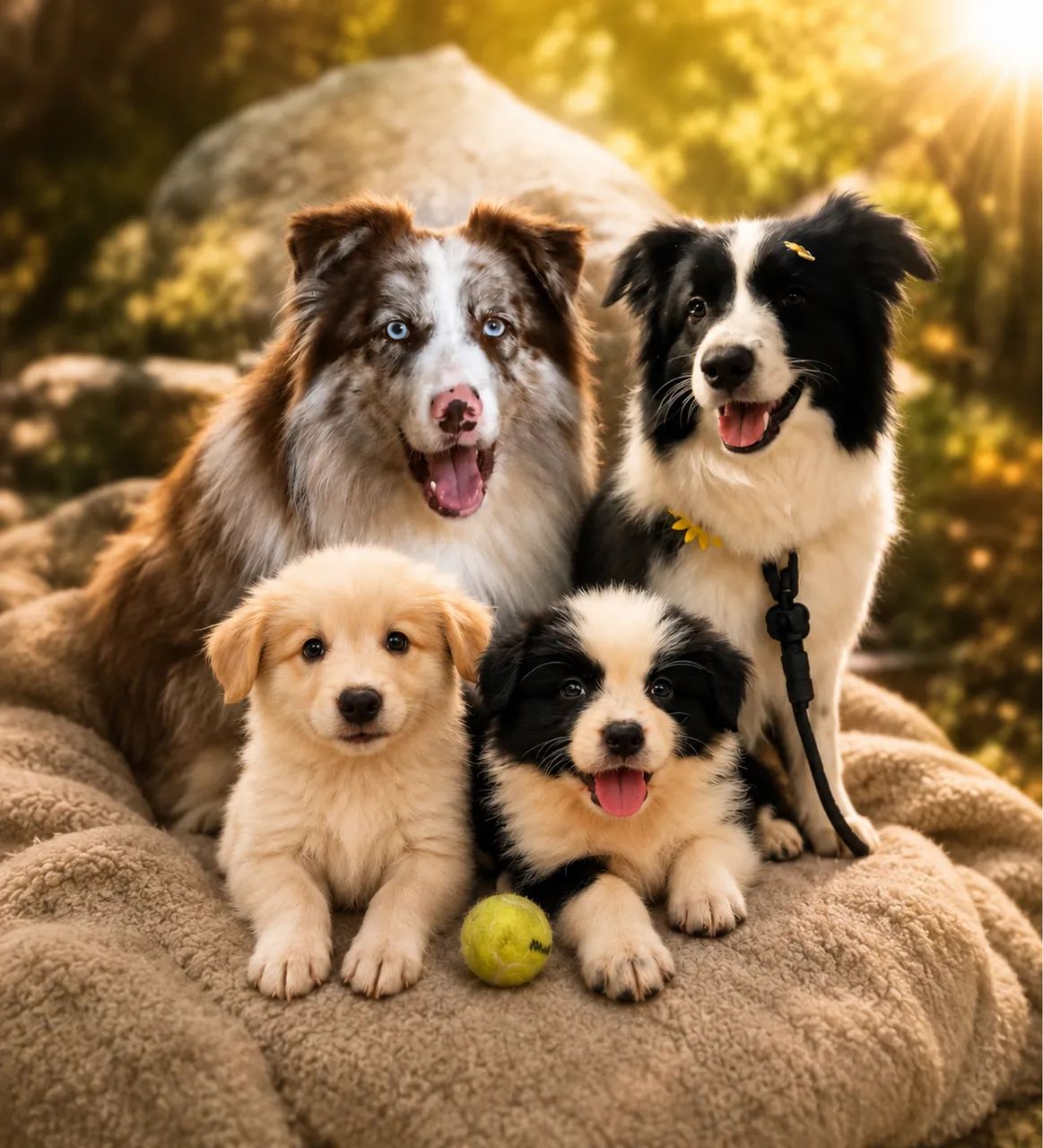 Border collie pelagem longa 
