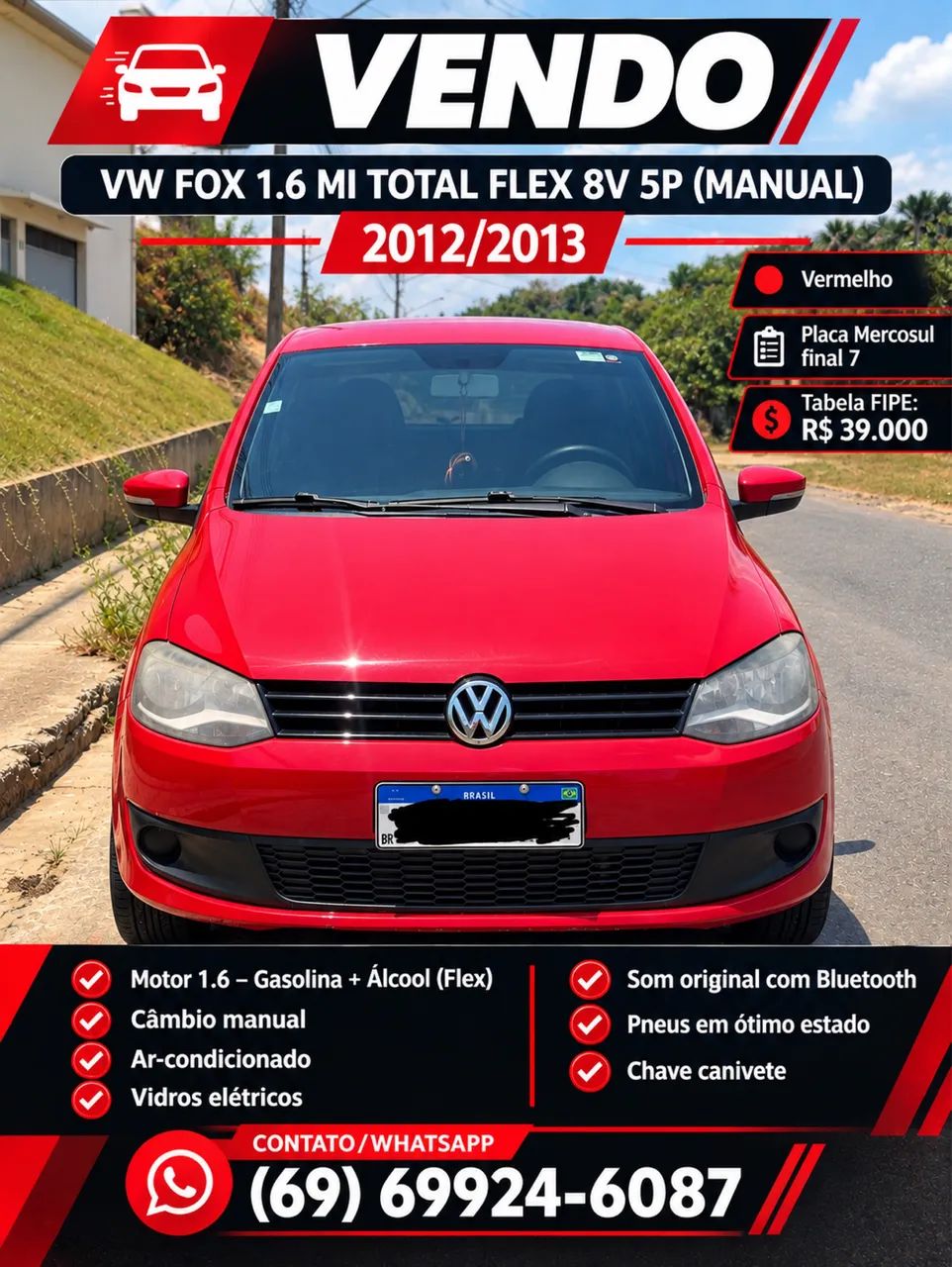 Volkswagen Fox Fox 1.6 Mi I MOTION Total Flex 8V 5p 2013