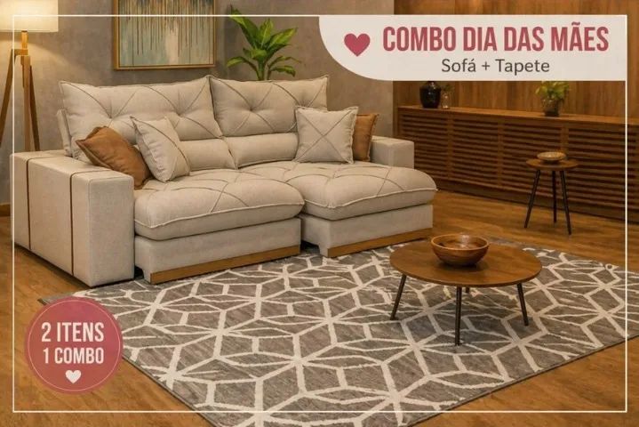COMBO - SOFÁ GRAN BELLO 2.50 + TAPETE 2.00×2.50
