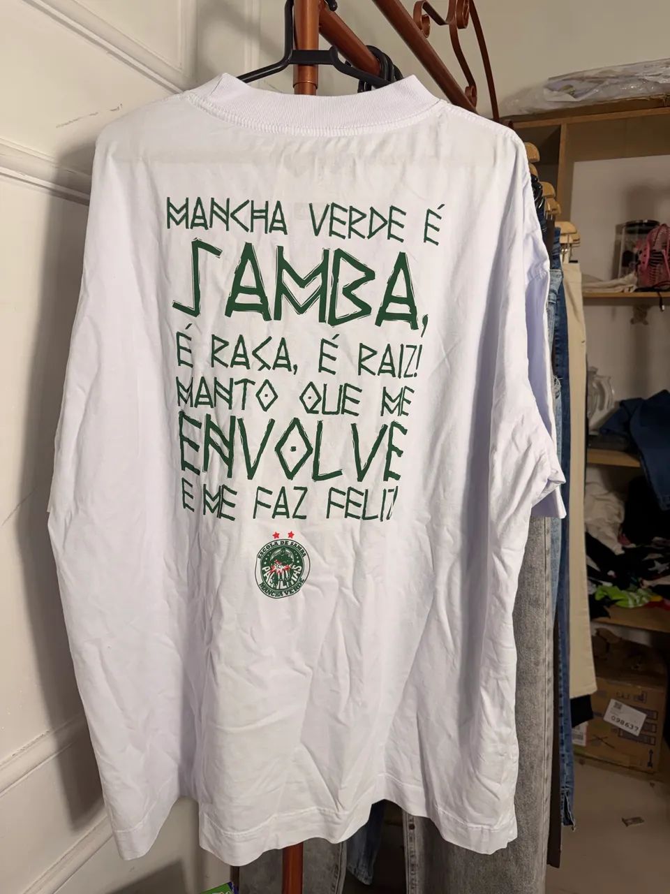 Camiseta Masculina Approve Oversize Palmeiras  - Foto 2