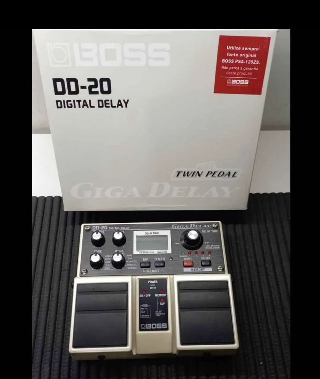 Pedal Boss DD20 - Único dono - Instrumentos musicais - Triângulo