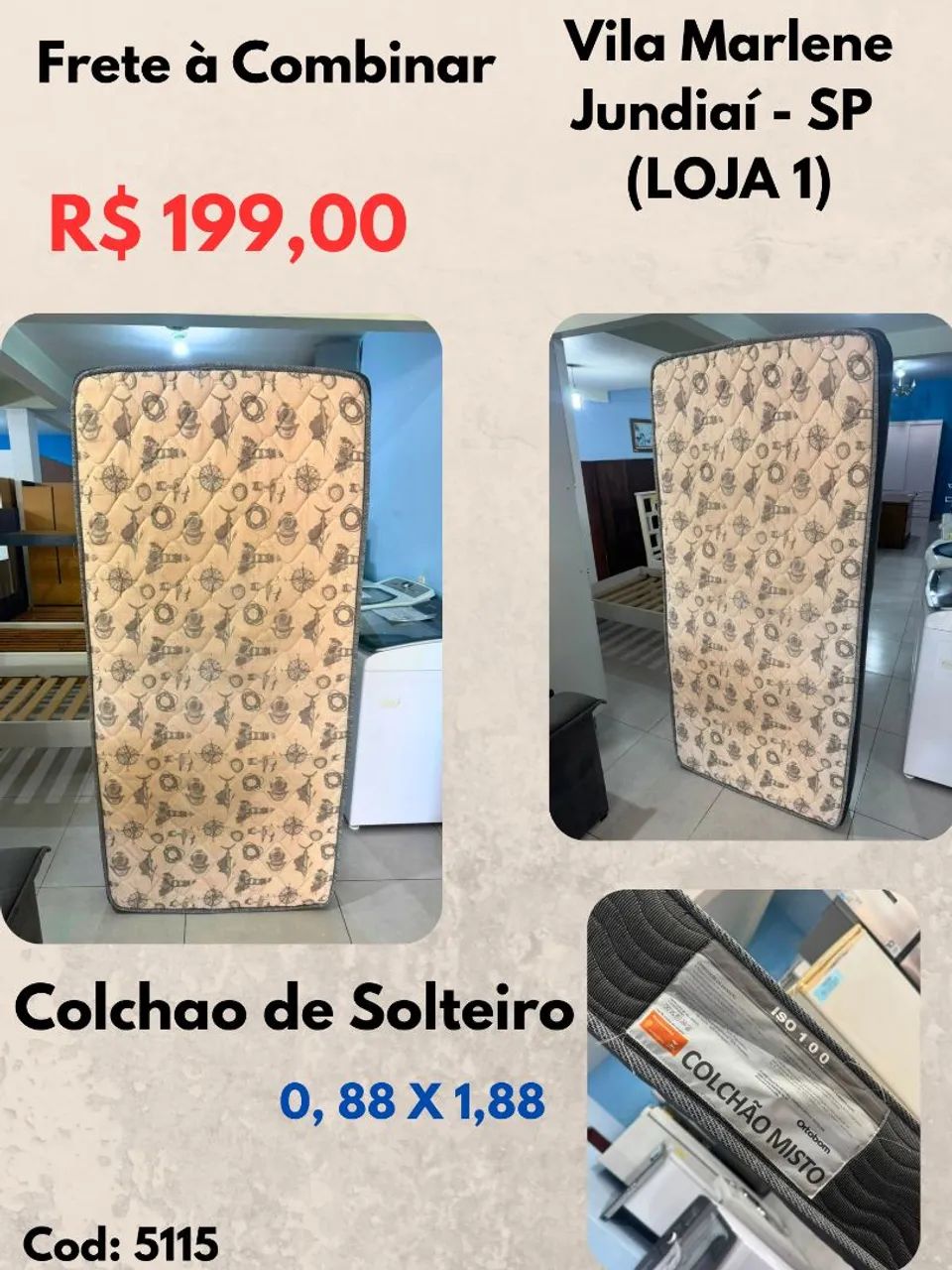 Colchão De Solteiro 